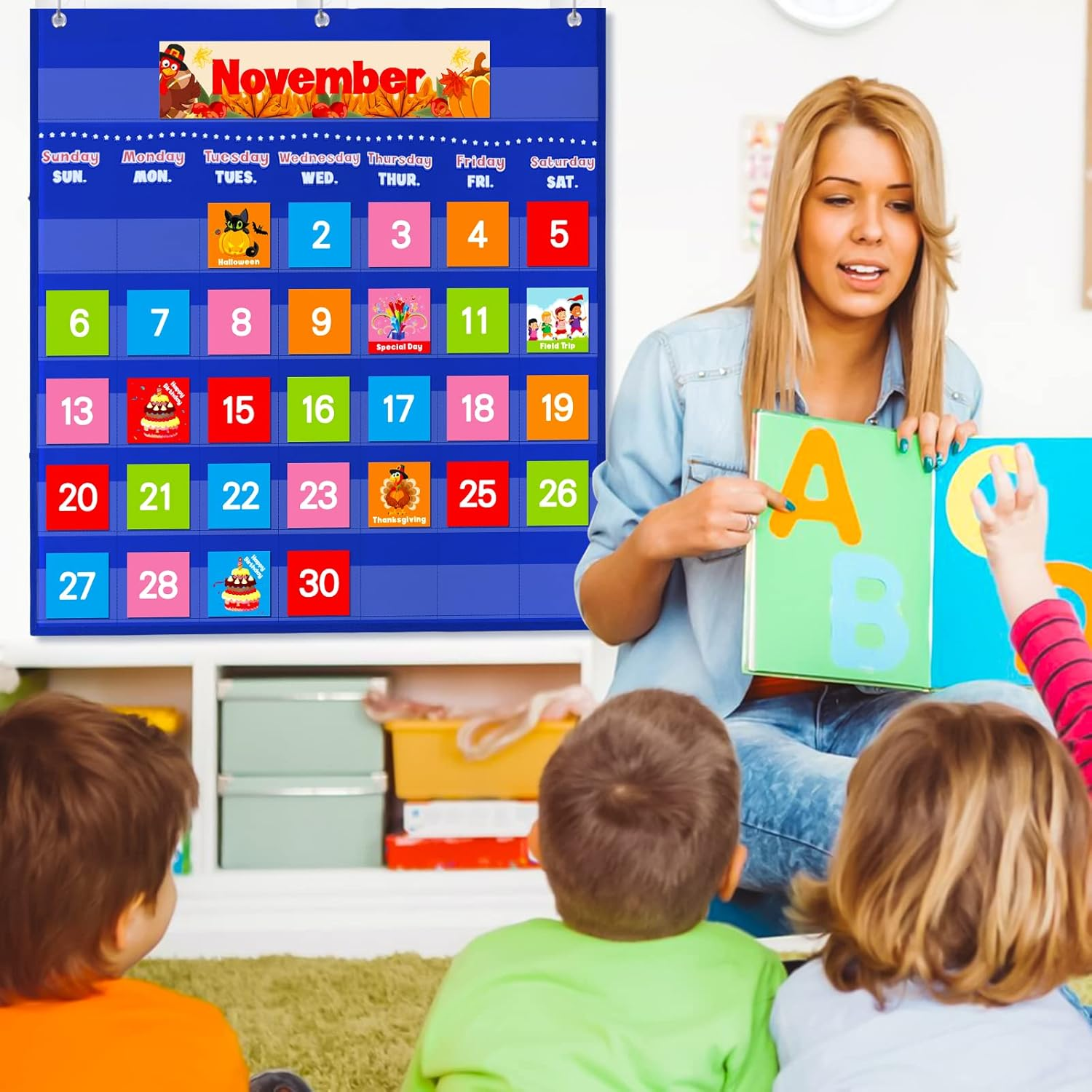 Calendar Pocket Chart for Classroom