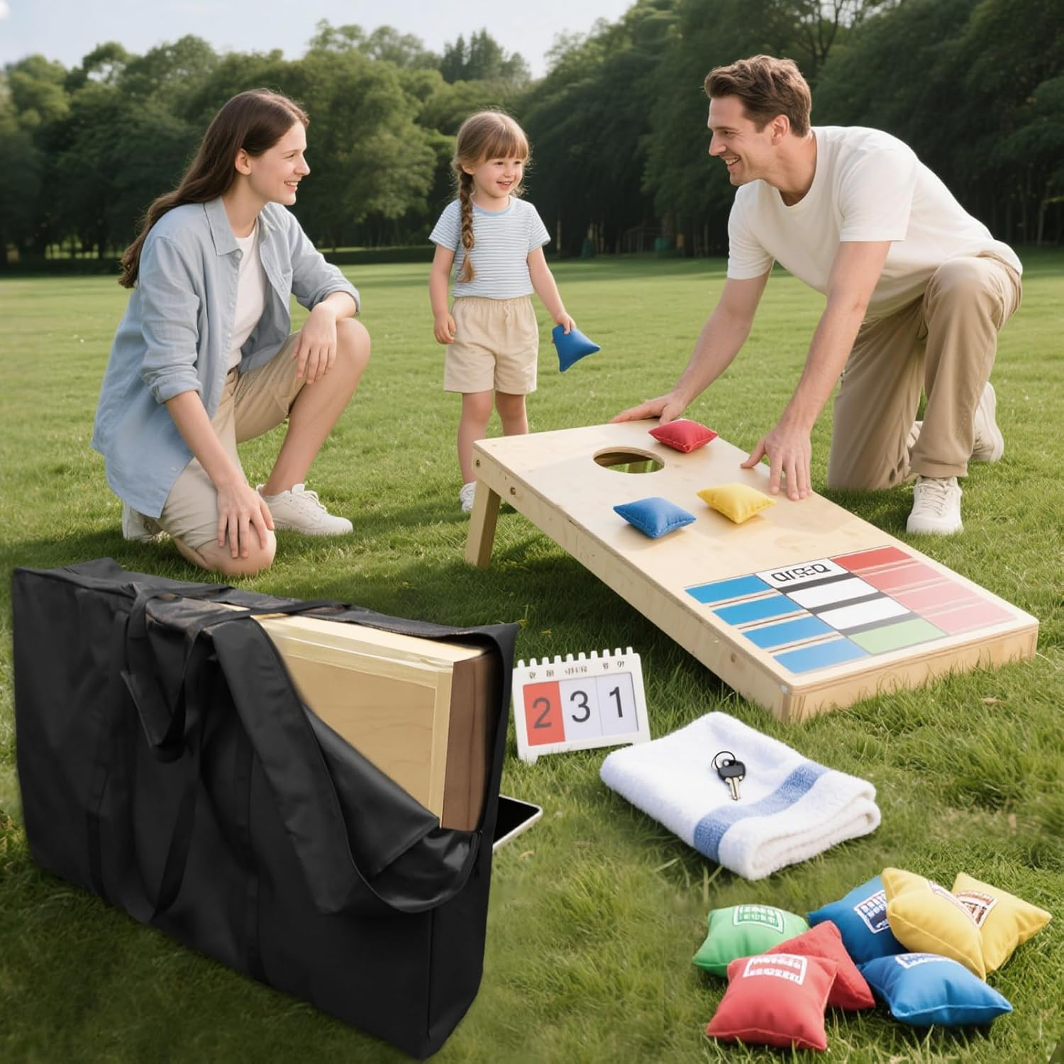 Cornhole Board and Bag Carrying Case