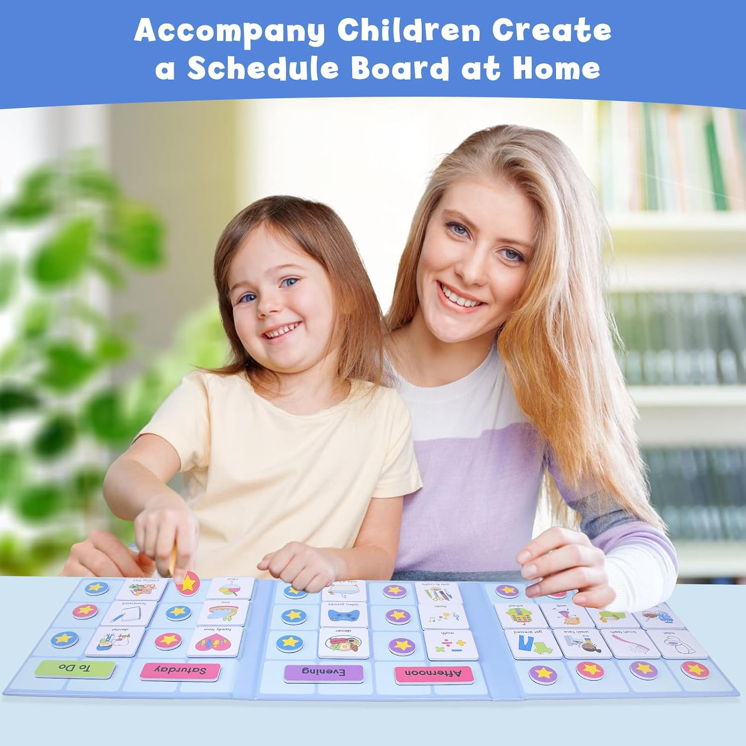 Magnetic Visual Schedule Book for Kids