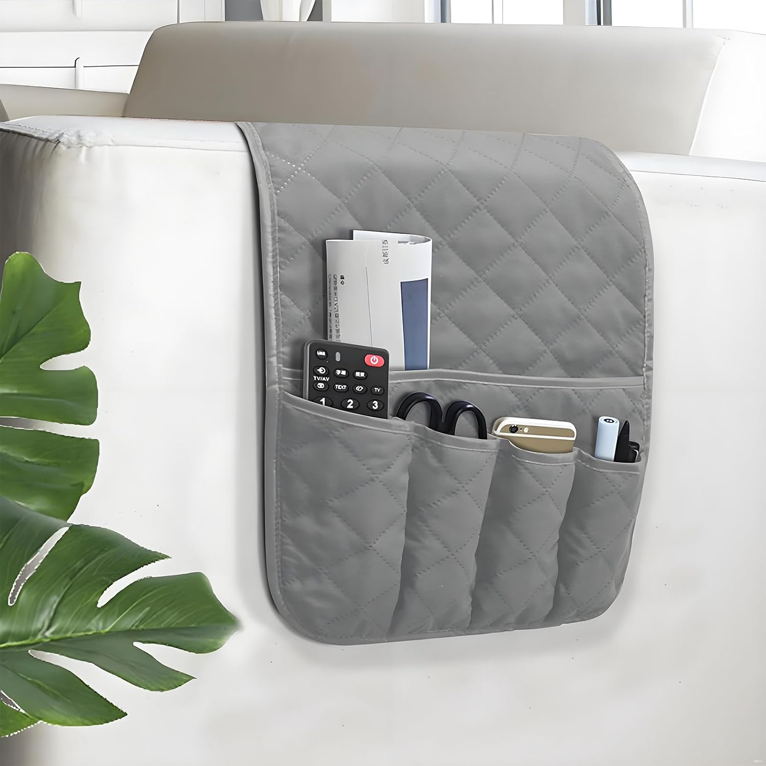 Sofa Armrest Organizer, Grey